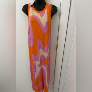 NEW w TAG; Wild Fable; Vintage Inspired Vibrant maxi dress; Sz 9 or 10